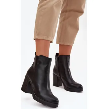 Dámská zimní obuv Boty na podpatku model 220709 Step in style 36