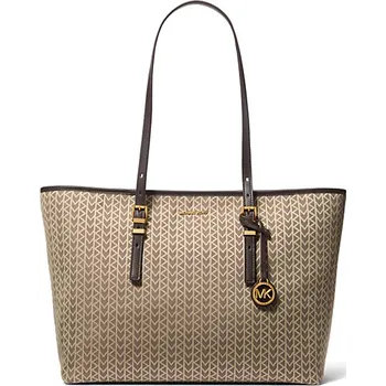 Kabelka Michael Kors Quin tote logo hnědá černá + doprava zdarma