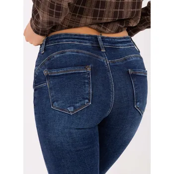 Dámské kalhoty Džínové kalhoty VM SP S6167 1.20P tmavě modré XS