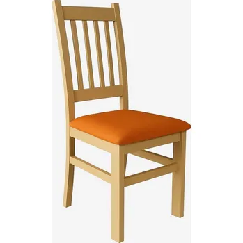 Jídelní židle Jídelní židle SIMON dub/oranžová