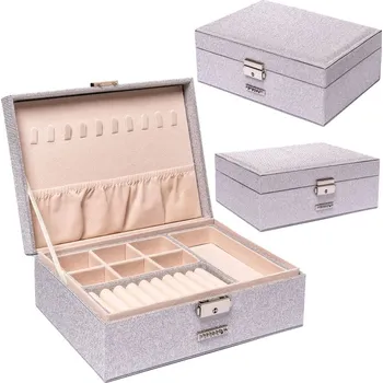 Šperkovnice Peterson Šperkovnice s klíčovým zámkem Barva: Stříbrná