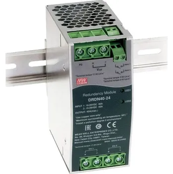 spínaný zdroj Mean Well DRDN40-48, Průmyslový redundantní modul 48V 40A na DIN lištu