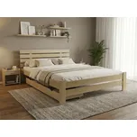 Postel PARIS zvýšená 160 x 200 cm, borovice Rošt: S lamelovým roštem, Matrace: Bez matrace