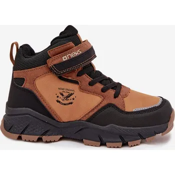 Sada pánského spodního prádla Zimní trekové boty pro děti na suchý zip zateplené camel Miravie 32