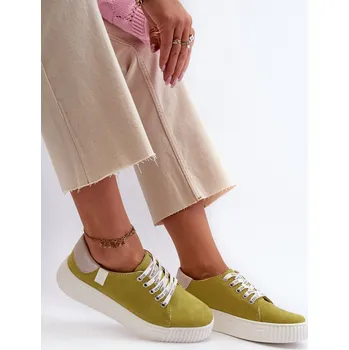 Dámská obuv Dámské tenisky MEMORY FOAM SYSTEM BIG STAR NN276003 Limetkové 38