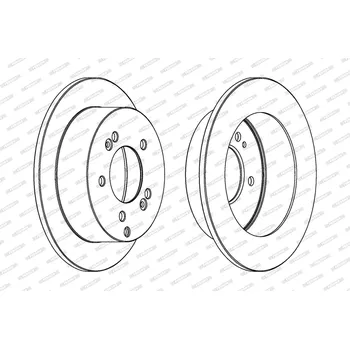 Brzdový kotouč Brzdový kotouč FERODO DDF1447C