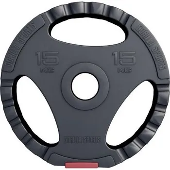 Gorilla Sports Činkový kotouč Olympia, plast, 15 kg