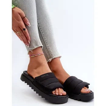 Dámské žabky Dámské Žabky Na Platformě Big Star NN274772 Černé 36