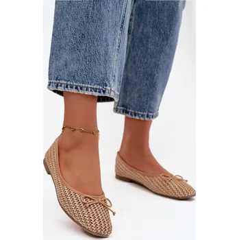 Dámské baleríny Baleríny s pletenkou a mašličkou Camel Belirra 36
