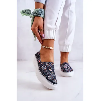 Dámské tenisky Dámské tenisky nazouvací Memory Foam Big Star JJ276012 Černá 38