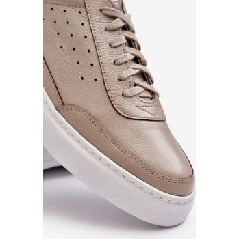 Sada pánského spodního prádla Pánské kožené sportovní boty Zazoo 1544 béžové 39