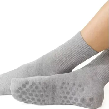 Pánské ponožky DÁMSKÉ PONOŽKY S ABS 088 SVĚTLE ŠEDÁ MELANŽ 35-37