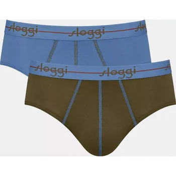 Slipy Pánské slipy Start Midi C2P box - GREEN - zelené 0031 - SLOGGI GREEN 8