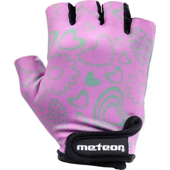 Cyklistické rukavice Meteor Flower Jr 23374 s