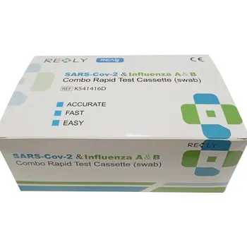 Diagnostický test REALY TECH CO., LTD. 25x 3v1 Chřipka A/B/SARS-CoV-2 výtěrový test - Realy Tech