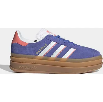 Chlapecké tenisky Dětské kožené tenisky adidas Originals GAZELLE BOLD IH6454 fialová 04X, EUR 35.5