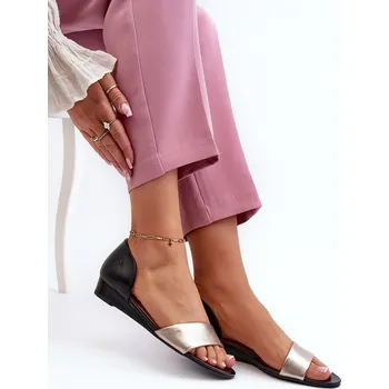 Dámské sandále Kožené Sandály Maciejka 1971-65 Černá 39