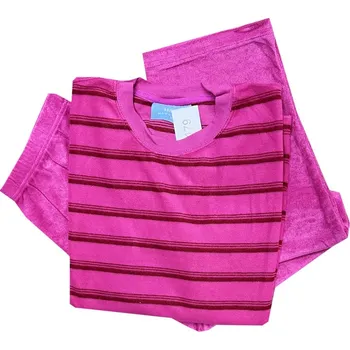 Dámské pyžamo C-Lemon Dámské froté pyžamo - HF04 Barva: Růžová, Velikost: M