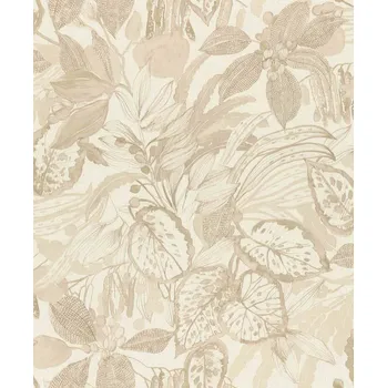 Tapeta RASCH | Vliesová tapeta na zeď Liverna 554908 | 0,53 x 10,05 m | béžová, krémová + Béžová, krémová vliesová tapeta na stěnu 554908 v rozměru 0,53 x 10,05 m