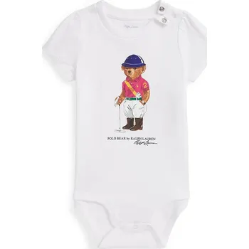 Bavlněné kojenecké body Polo Ralph Lauren 310A96181001 bílá 00X, vel. 80-83