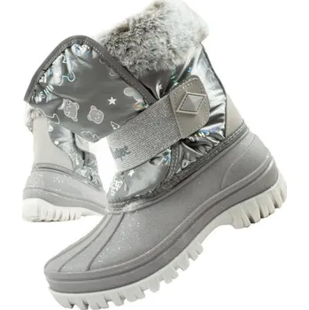 Dívčí sněhule Lee Cooper zimní sněhule dětské zateplené sněhule pro dívky šedé 26