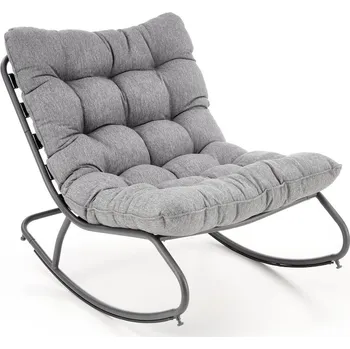 Křeslo Houpací křeslo Halmar GATTO šedé