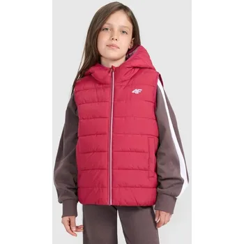 Chlapecká bunda Dívčí rukávy bez rukávů se syntetickou výplní 4F 4FJRAW25TVJAF322-54S 152