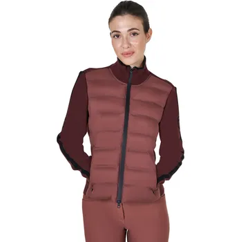 Dámská větrovka EQUESTRO Bunda Hybrid Equestro, dámská, marron L