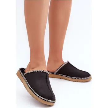 Dámské žabky Domácí Obuv Pantofle S Vyšíváním Dámské Inblu Černé EY000028 36