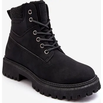 Dámská zimní obuv Dámské zateplené kotníkové boty černé Cross Jeans MM2R4012C 36