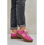 Zazoo N1068S4 Dámské semišové sneakersy na platformě fuchsie 40