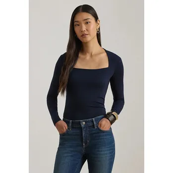 Pánské tričko Tričko s dlouhým rukávem Lauren Ralph Lauren 200P03712 námořnická modř 59X, vel. L