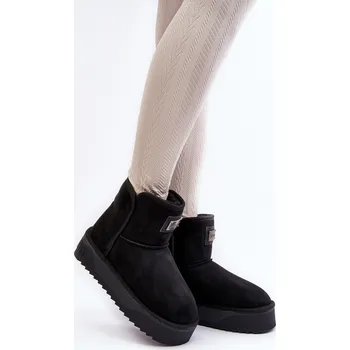 Dívčí sněhule Vegan Voděodolné Sněžnice Na Platformě DFranklin DFSH371004 Černé 41