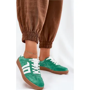 Dámské tenisky Tenisky Sportovní Obuv Semišová Zelená Vinceza 79517 36