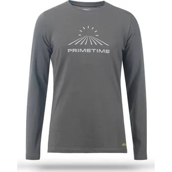 Pánské oblečení ELAN T-SHIRT PRIMETIME LS M Barva: Šedá, Velikost: L