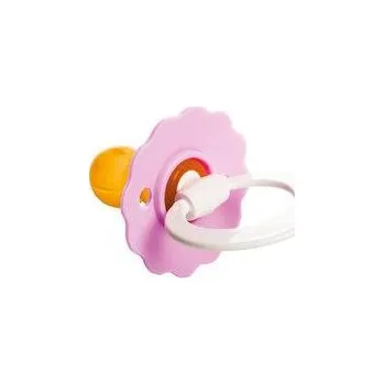 dudlíky Česká výroba Šidítko Flora kulaté latexové Růžové