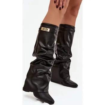 Dámské kozačky Kozačky na podpatku model 220723 Step in style 37