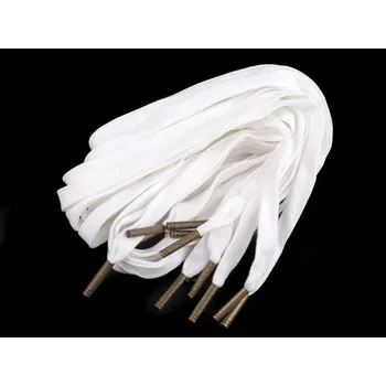 Oděvní šňůra s koncovkami do kapucí, délka 135 cm bílá 10 ks