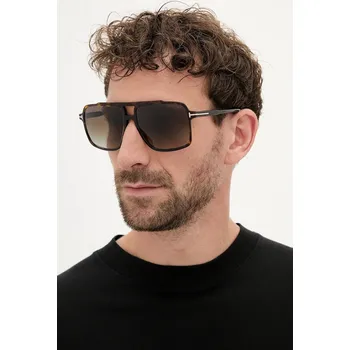 Sluneční brýle Sluneční brýle Tom Ford Kemp pánské, hnědá barva, FT1177_5952B FT1177.5952B 88X, vel. 59