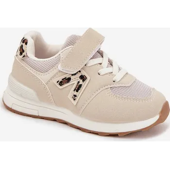 Chlapecké tenisky Dětské sportovní tenisky na suchý zip béžové Galisse 29