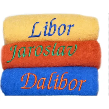 Ručník Ručník s výšivkou 50x90cm - mužská jména (Ručník s výšivkou mužského jména)