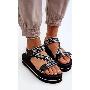 Dámské sandále Dámské sandály na platformě Big Star NN274A525 Černé 40