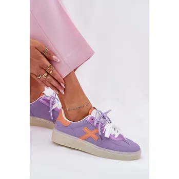 Dámská obuv Nízké Dámské Sportovní Boty Fialové Zelevelis 36