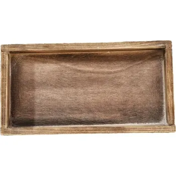 Posiwio dekorační podnos 25*13*2 cm Hnědý