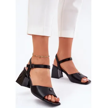 Dámské sandále Dámské sandály na podpatku Vinceza 62235 černé 36