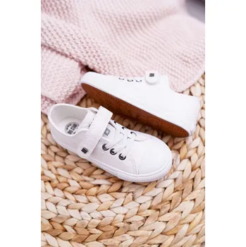 Dámské tenisky Dětské Kožené Tenisky BIG STAR EE374035 Bílé 31