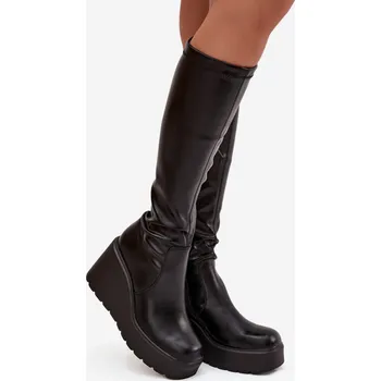 Dámské kozačky Kozačky na klínech model 220718 Step in style 39