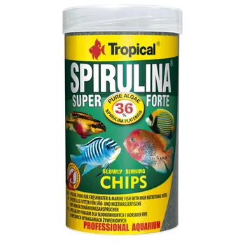 Krmivo pro rybičky Tropical Super Spirulina Forte Chips Objem: 250ml