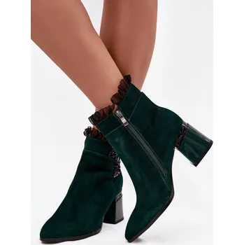 Dámská zimní obuv Boty na podpatku model 220504 Step in style 38