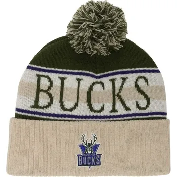Čepice Mitchell & Ness NBA CLASSIC POM KNIT HWC BUCKS Velikost doplňků: OS